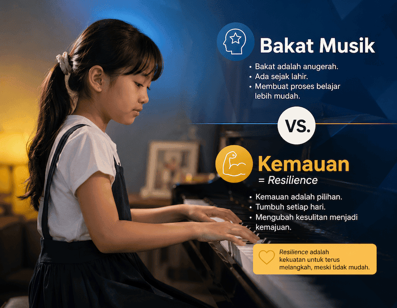 bakat musik vs. kemauan