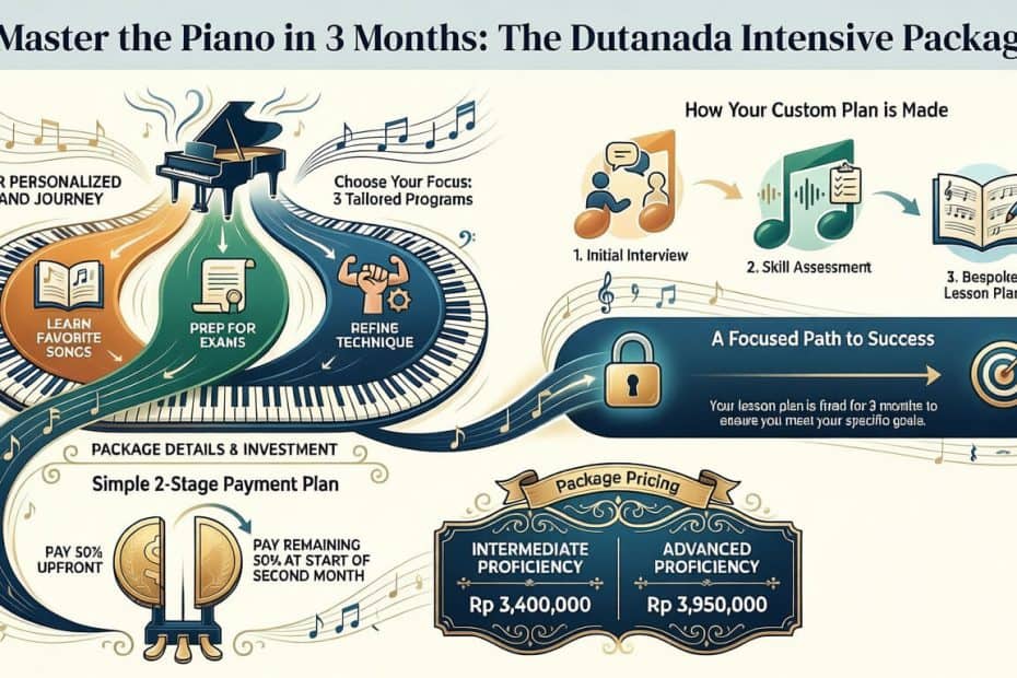 Paket Belajar Piano Intensif