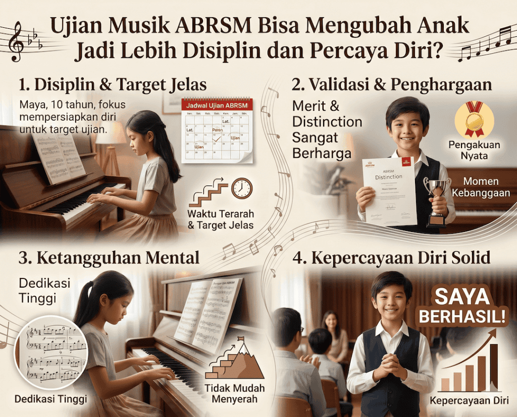 Ujian Musik ABRSM Bisa Mengubah Anak Jadi Lebih Disiplin dan Percaya Diri? 1