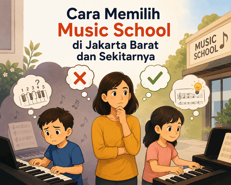 Cara memilih sekolah musik yang tepat di Jakarta Barat dan sekitarnya.